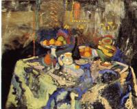 Matisse, Henri Emile Benoit - still life with blue tablecloth